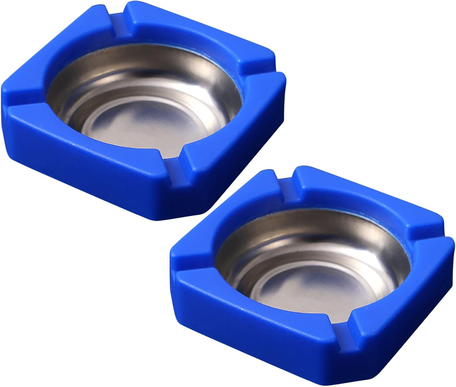 2 Packs Ash Tray, Square Large Cigarette Ashtray with