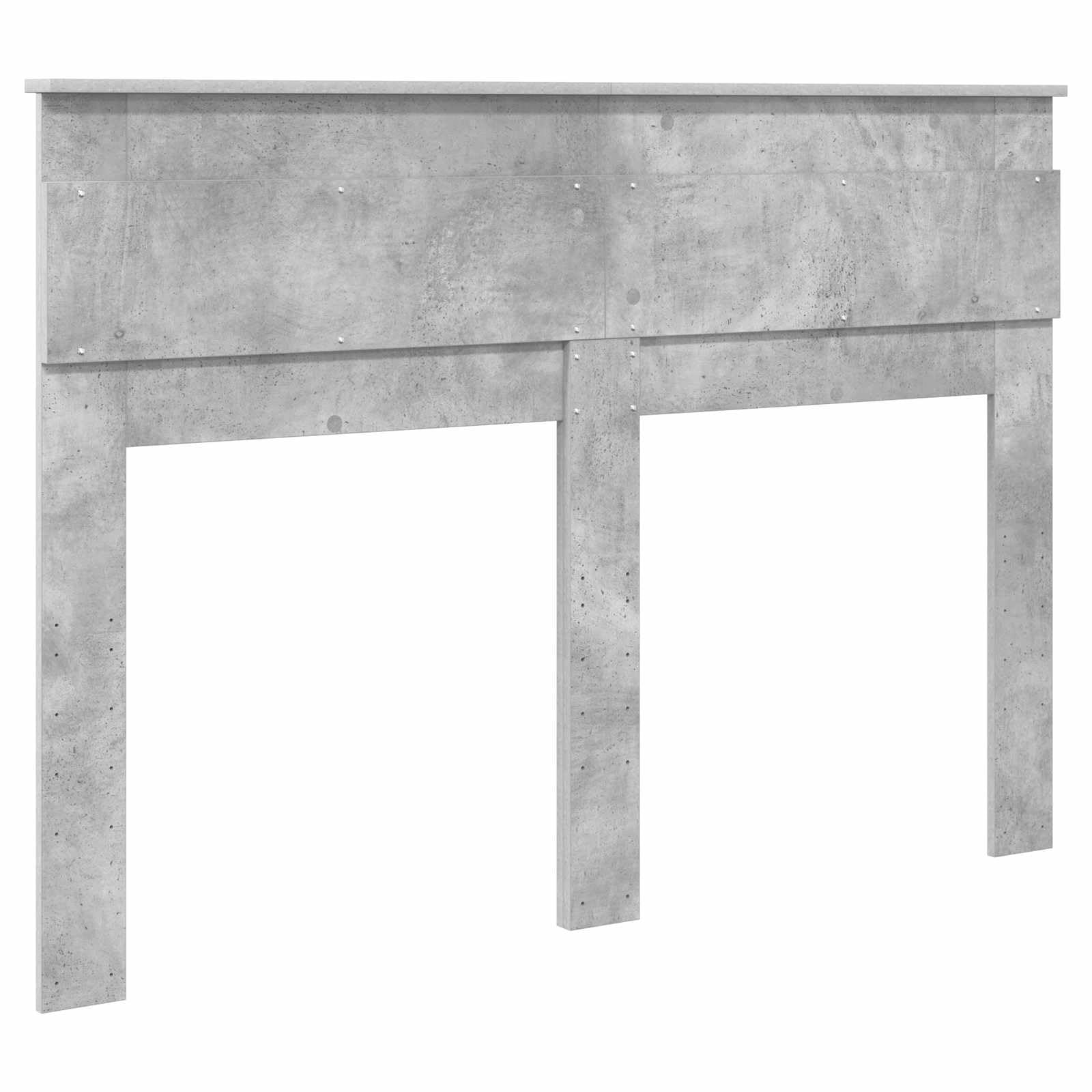 Tête de lit Gris béton en Bois d'ingénierie pour Chambre Adulte ou Enfant Design Moderne scandinave avec Panneau dosseret et Fixation Facile