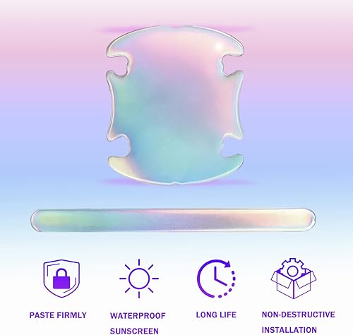 Vista 11 de TEMI 8 protectores transparentes 3D para manija de automóvil, película protectora de pintura transparente para cuenco de puerta, impermeable