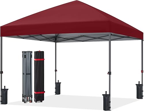 Miniatura 36 de ABCCANOPY Toldo desplegable – Tienda de campaña portátil para patio al aire libre resistente para patio trasero y terraza con 4 bolsas de arena