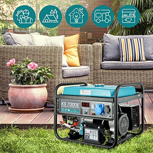 Groupe électrogène à essence KS 7000E puissance maximale...