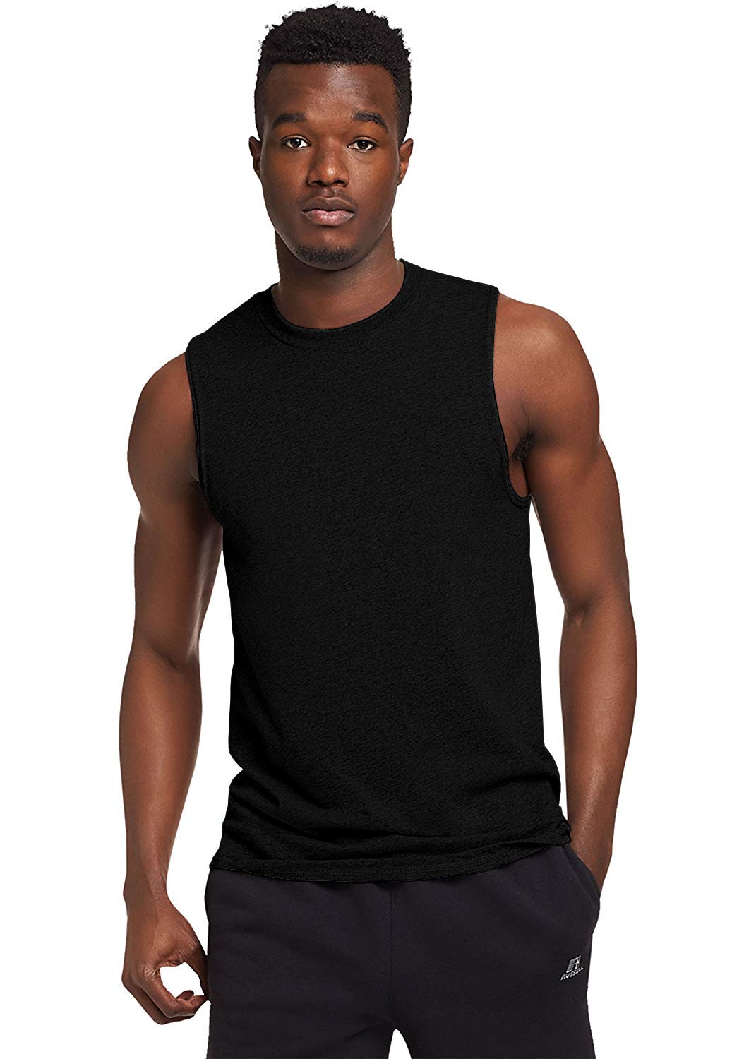 THE BLAZZE Men�s Designer Round Neck Cotton Muscle Tee Vest Casual Sleeveless/Classic Soft Stretchable Short Crew Undershirt