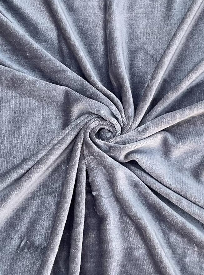 Image of Amazing Super Soft Double Bed Woollen Quilt Cover, 310TC Warm Duvet Cover, Woolen Duvet Cover /Rajai Cover /Blanket Cover /Quilt Cover King Size=90x100 Inches, Winter Blanket Cover (Gray)
