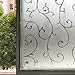 LMKJ Adesivo statico Pellicola per vetri Decorativa glassa Adesivo per Vetro Protezione Solare htv Pellicola per vetri per Isolamento Termico in Vinile Pellicola Decorativa per Privacy A172 30x200 cm