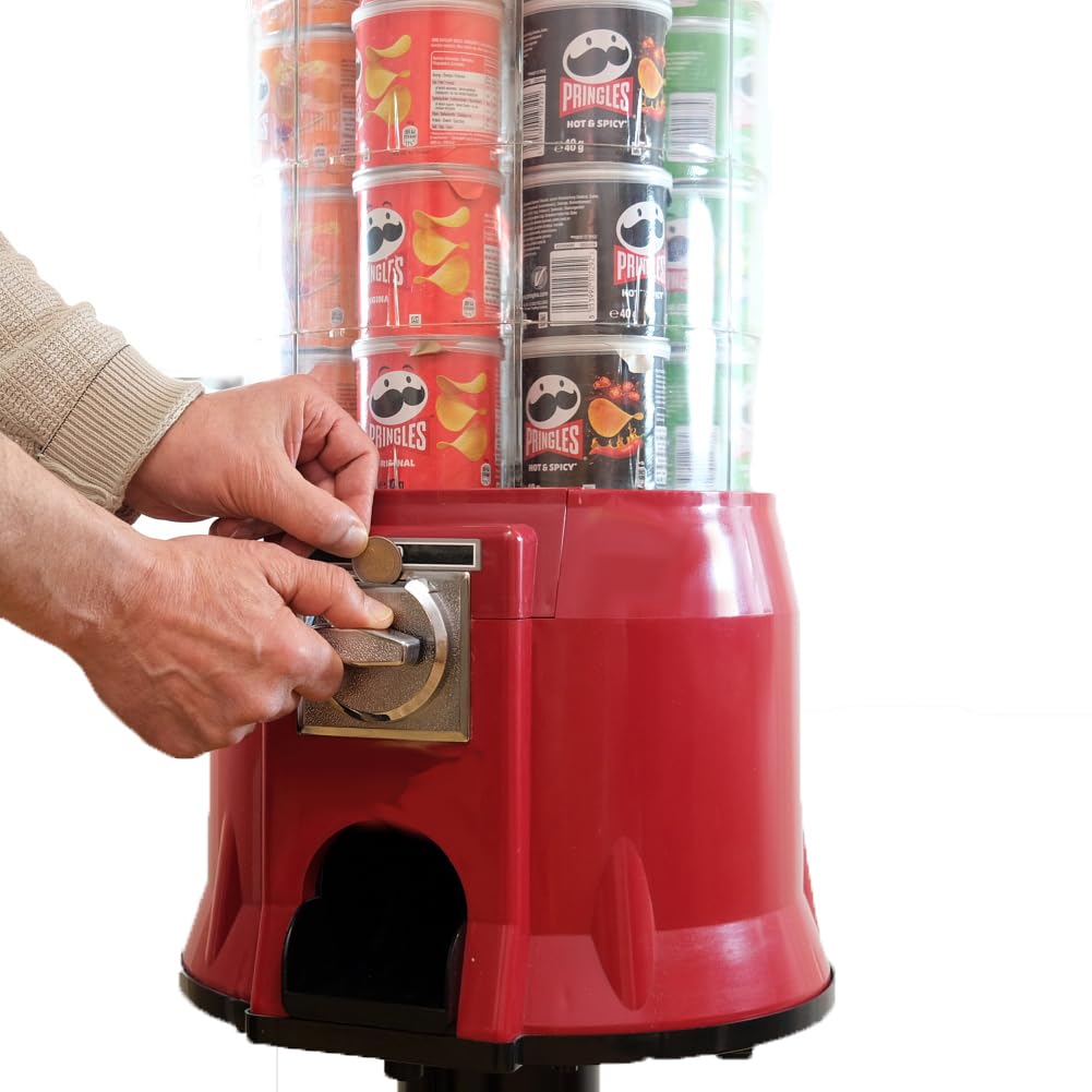 Distributore automatico per chip o come distributore automatico di snack, robusto senza corrente
