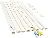 Vista 13 de Yecaye - Ocultador de cable de 125 pulgadas, corrector de cables de canal de un solo cable, sistema de gestión de cables fácil de instalar para un