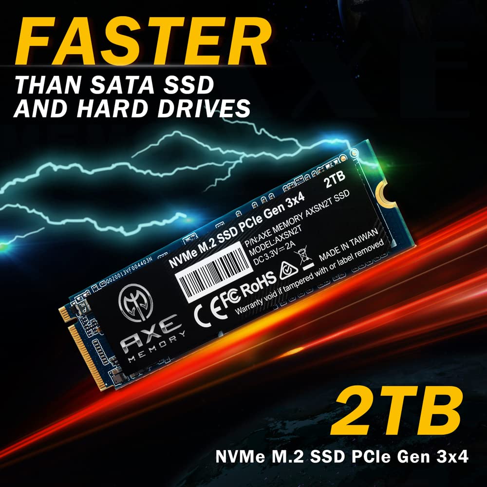 Amazon | AXE MEMORY アクス SSD 2TB PCIe Gen 3.0 ×4 NVMe 内蔵