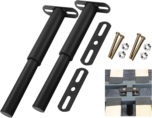 Patas de cama ajustables, reemplazo de patas de soporte de cama de metal, marco central de cama resistente, pata de soporte de listones centrales disponible en Yaxa Peru
