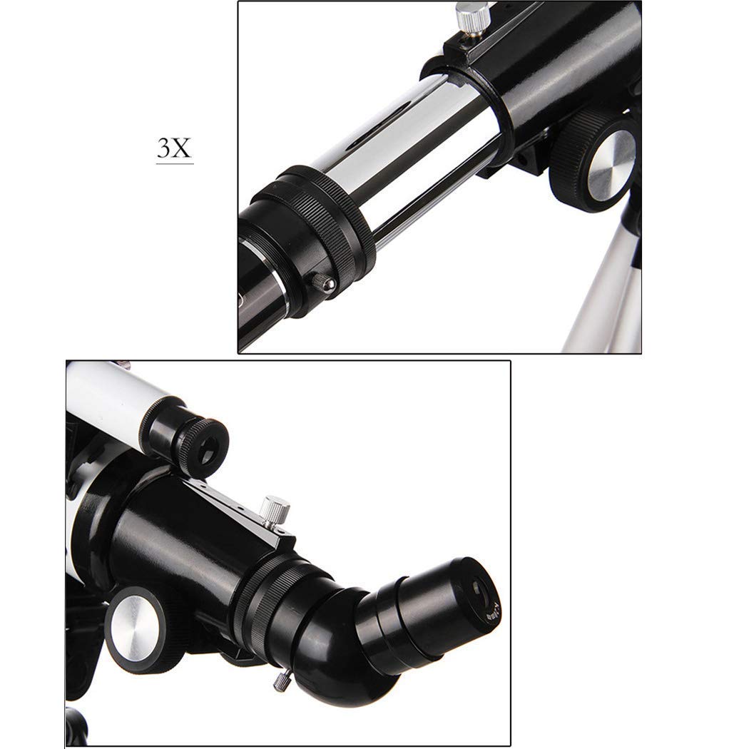 Telescopio monocular Telescopio astronómico refractivo para niños Alta Potencia, monocular, iluminación Espacial Telescopio para niños Binoculares para observar Las Estrellas Cielo y Tierra