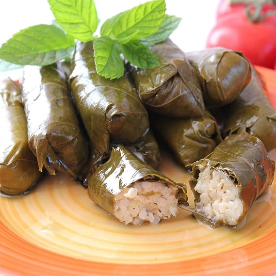 Krinos Grape Leaves in a Jar - Gourmet Leaves Premium Quality, 16 Ounces (454 grams)