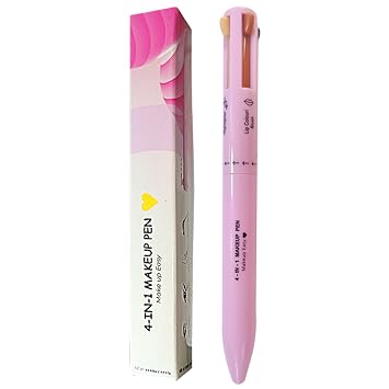 4 in 1 Makeup Pen Multifunctional Pencil Eyeliner Lip Liner Brow Pencil Highlighter Easy-To-Apply Compact Makeup Accessories for Travel Style 2 Brow