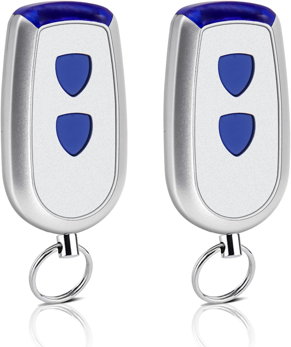 2 x replacement for standard steel hand transmitter remote control 433.92 MHz 2 channels compatible with standard steel Crawford EA433 2KS EA433 4KS EA433 2KM Micro RCU 433-2 RCU 433-4 T433-4