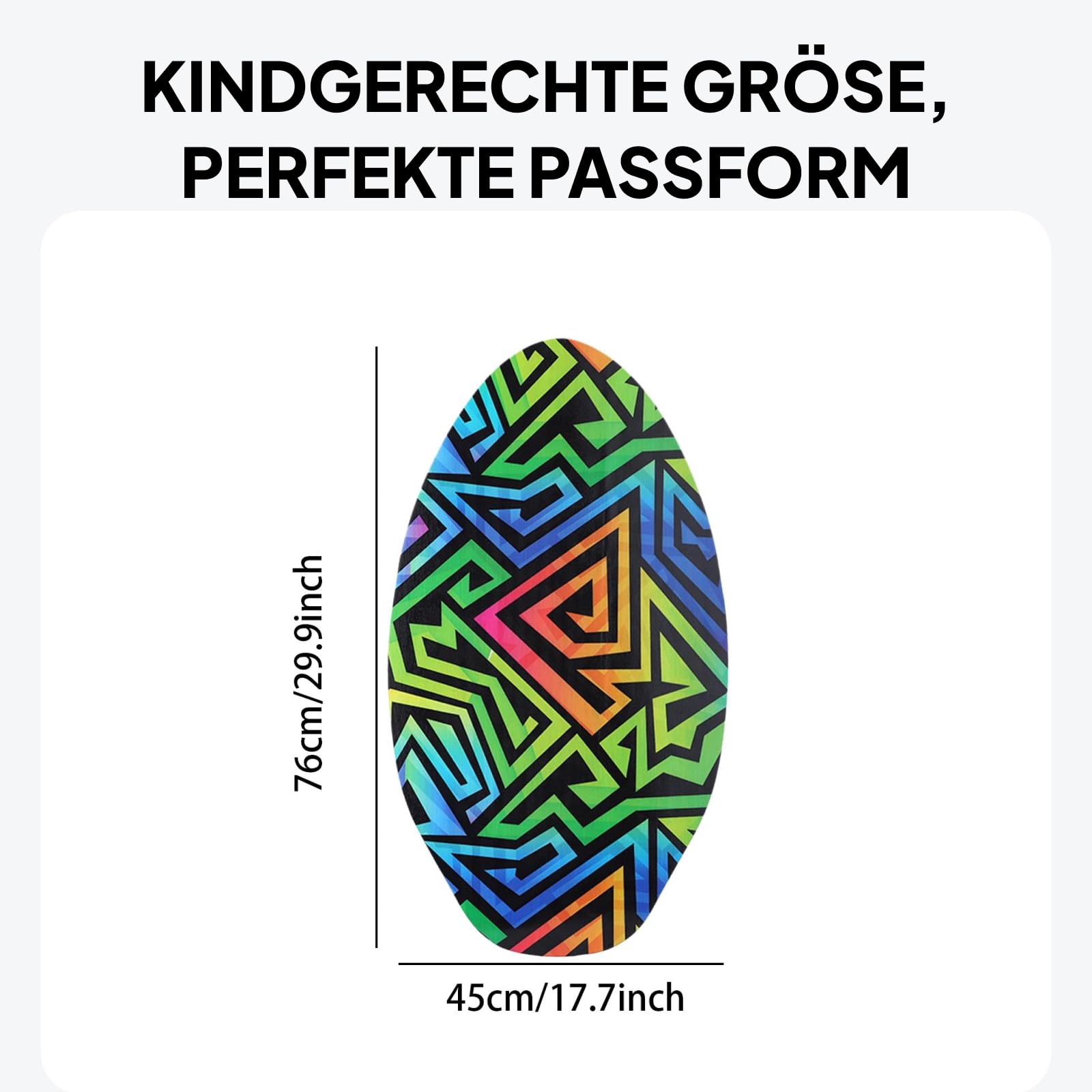 Skimboard für Kinder, kleines Surfbrett für Jungen und Mädchen, leichtes Spielwasser-Sandbrett, praktisches Skimboard aus Holz, Surfbrett