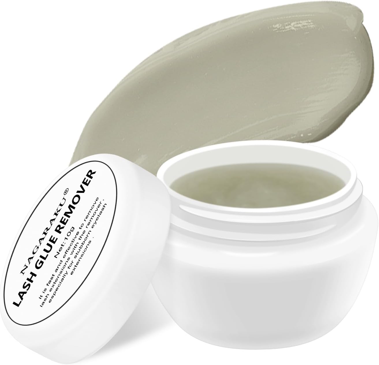 NAGARAKU Eyelash Extensions Glue Remover Cream Paste 10g Mild Gel Adhesive Removing Fast Action Lash Supplies