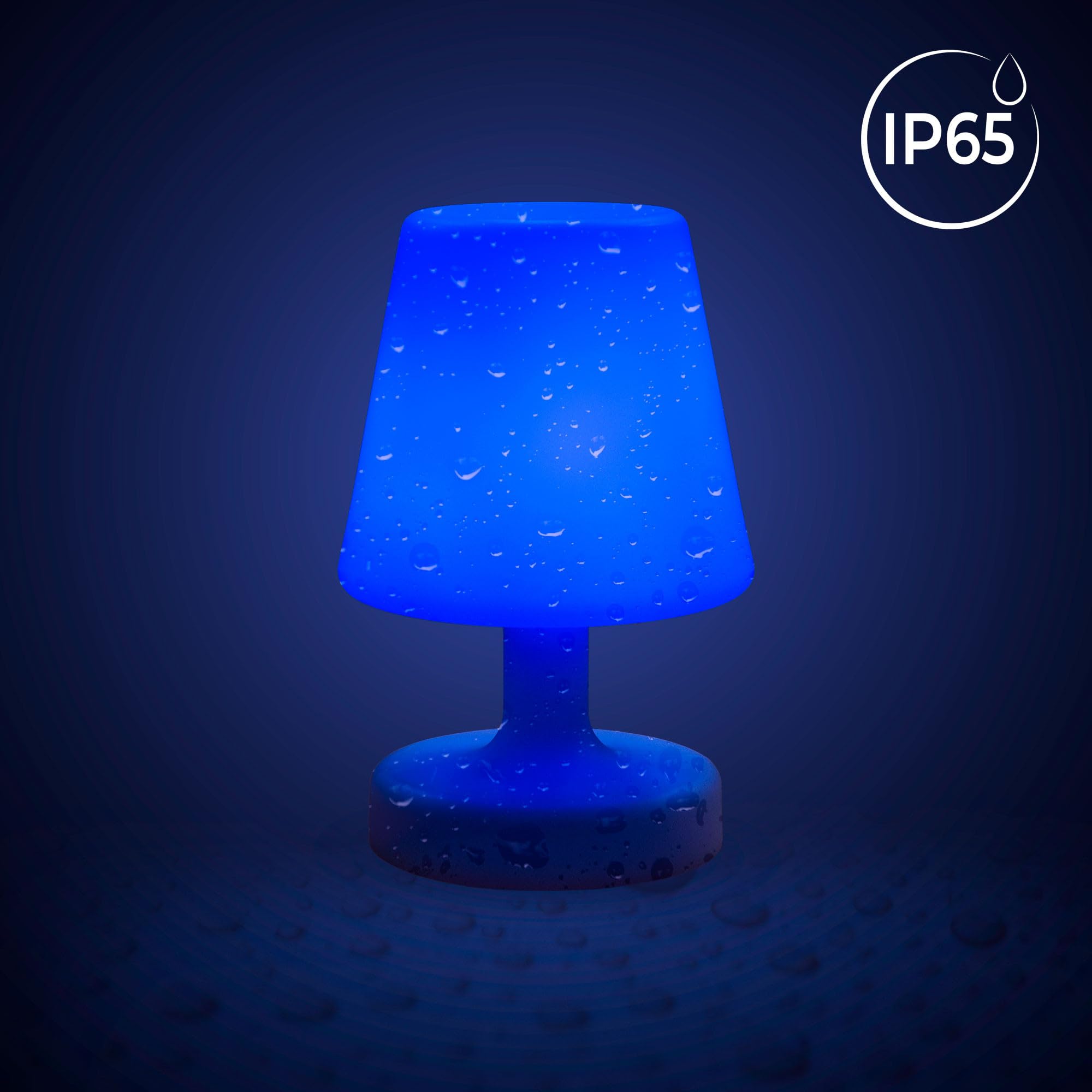 Lampe LED décorative rechargeable RGBW 6 W sans fil avec télécommande 16 couleurs étanche IP65 pour jardin terrasse