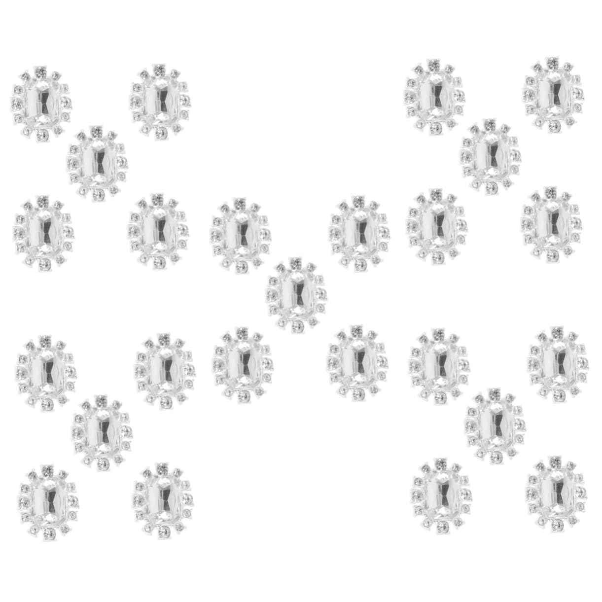 Housoutil 5 Sätze Zinc Alloy Crystal Decorative Buttons Strapazierfähige Nähknöpfe Für Diy Kleidung Für Damenoberbekleidung Und Handarbeit 5 Stücke * 5