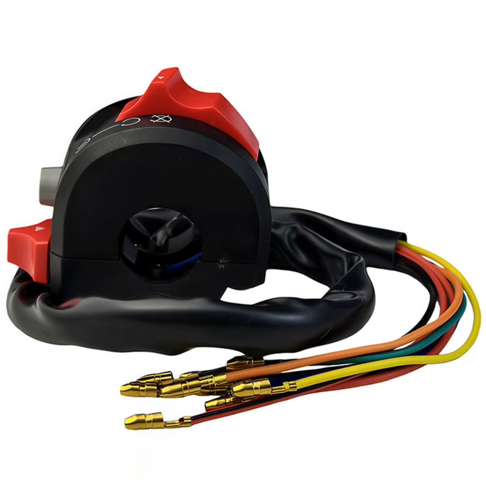 Interruptor señal moto Mando De Interruptores Para Manillar De Motocicleta Conjunto Universal Para El Lado Derecho Con Claxon Arranque/parada Del Motor E Intermitentes