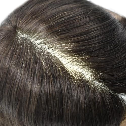 Miniatura 3 de Pieza de pelo para hombre, mono, real, Remy, sistema de cabello humano, repuesto para hombres, extensiones duraderas para hombre, tupé, protesis