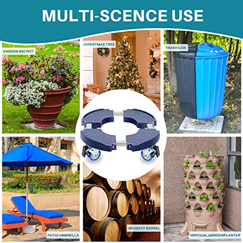 Senwow Plant Stand With Wheels, 15-22 Inch Adjustable Plant Caddy With Wheels Indoor Outdoor, Large Plant Cart Dolly With Casters For Flower Pot Garden Pot Mover #TOP6
