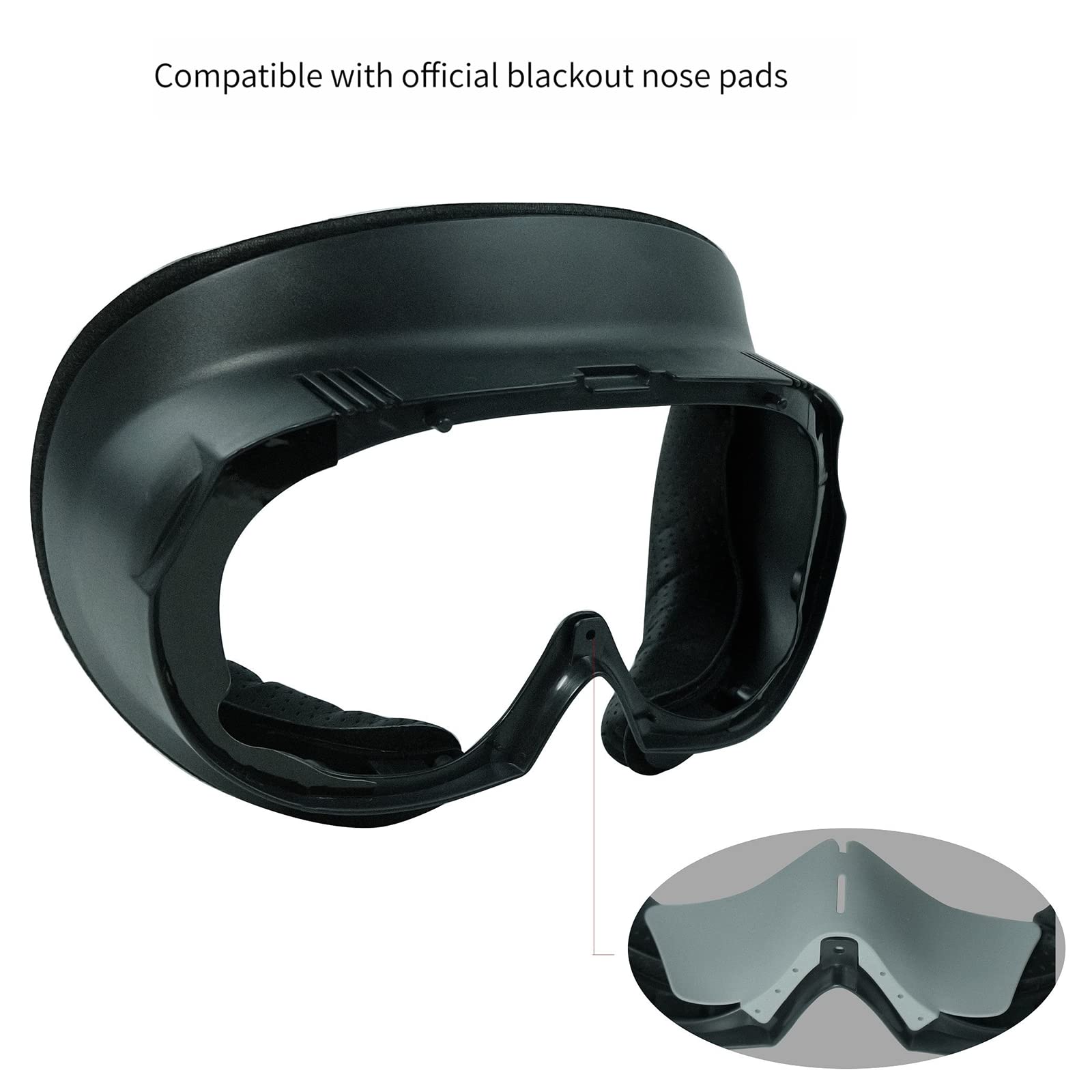 Masque facial en polyuréthane respirant pour casque de réalité virtuelle, support d'interface faciale, coussin de protection, cache-objectif, capuchons à bascule pour PICO4 Kit d'accessoires