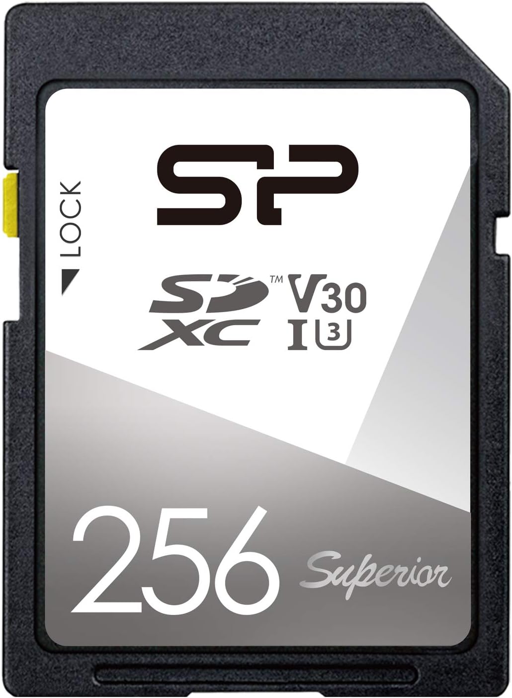 Silicone Power SP256GBSDXCV3V10 SD Card, 256 GB, UHS-I, U3, V30, 4K, Class 10, Maximum Transfer Rate: 100MB/s, 5 Year Warranty