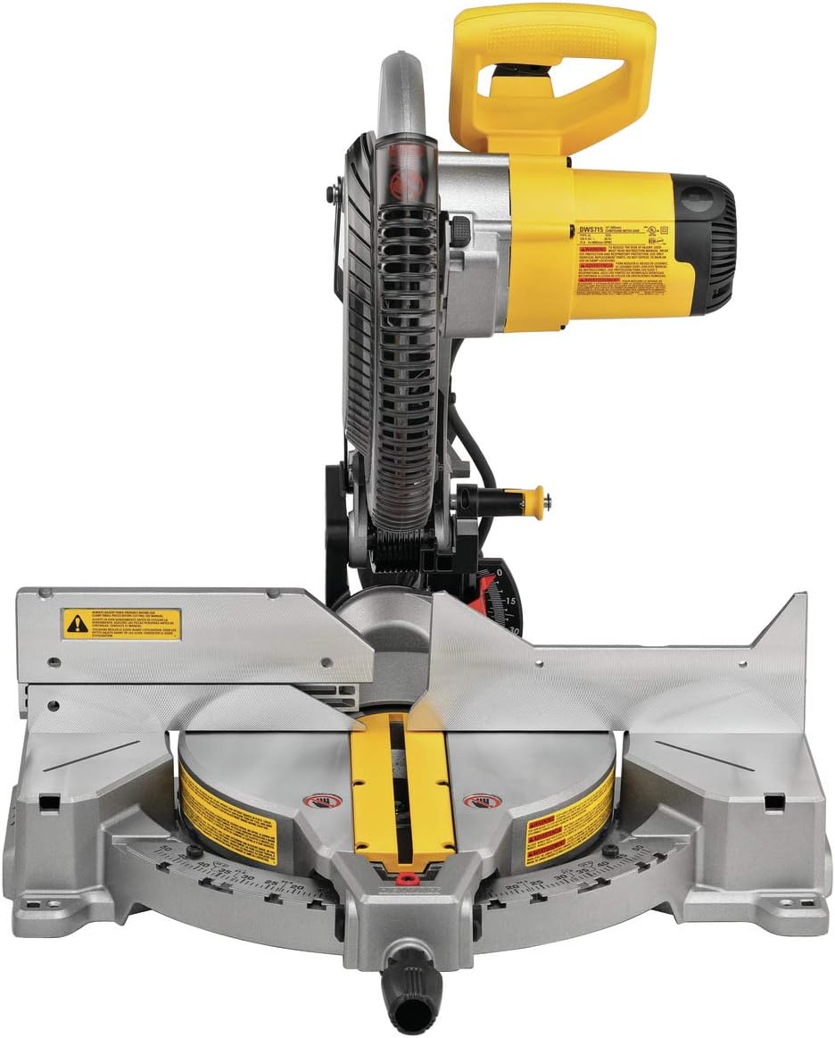 DEWALT 15 Amp 12-Inch Single Bevel Compound Miter Saw (DWS715)
