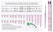 Nail Practice Training Mat, BORNBYME Silicone Trainer Sheet 8 Nail Shape Practice for Application & Pattern Practice