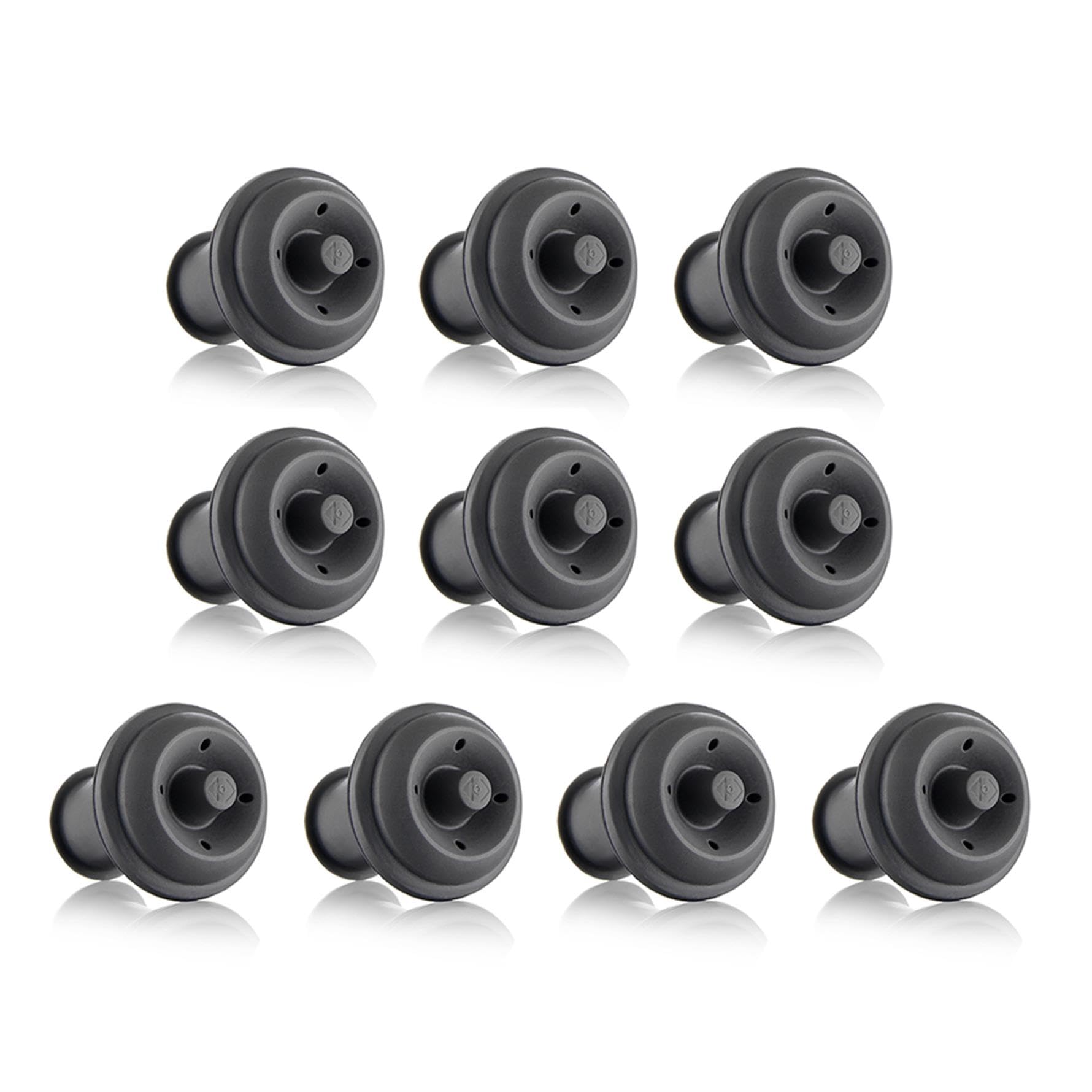 VacuVin - 10 tappi grigi