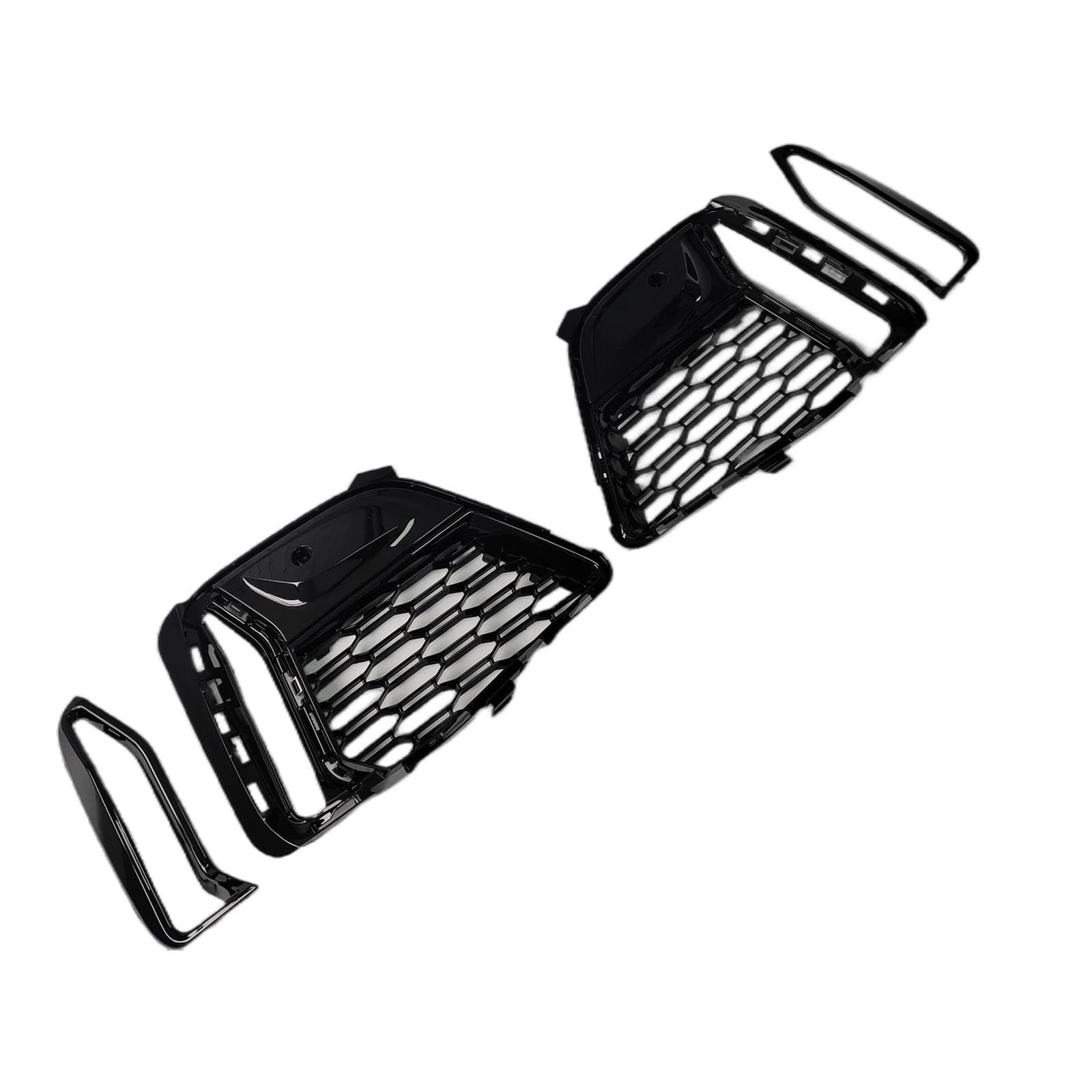Grille protection phare antibrouillard avant BMW G20 G21 2019 2020 2021 2022 aération noir brillant