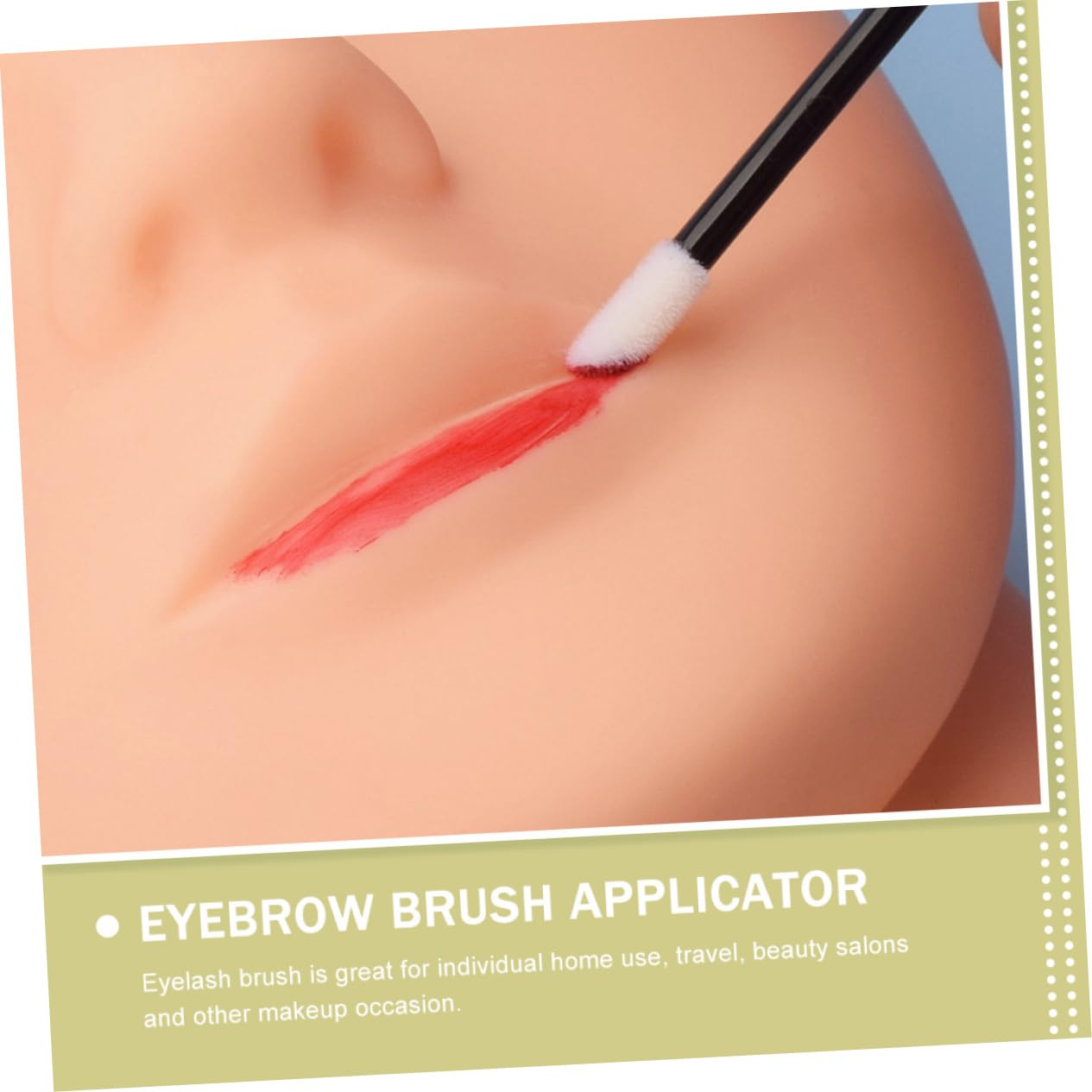 Ipetboom 50pcs Disposable Mascara Wands Eyelash Brush Spoolie Lash Applicator Tool Soft Nylon Bristles for Lash Separation Perfect for Travel Work