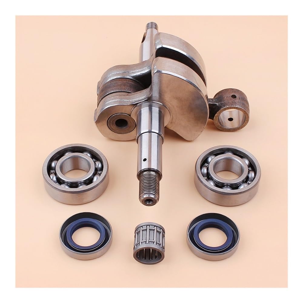 Kit de Motor con cojinete Bolas, retén Aceite y cigüeñal Compatible Motores Motosierra 268, 61, 66, 266 272