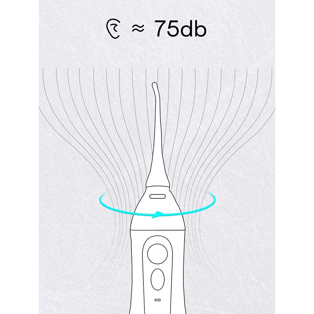 TJH Flosser per Acqua a Batteria, irrigatore Orale Professionale con Punte a Getto, flosser Dentale Portatile Ricaricabile, IPX7 Impermeabile, 150 ml, 3 modalità per Adulti e Bambini