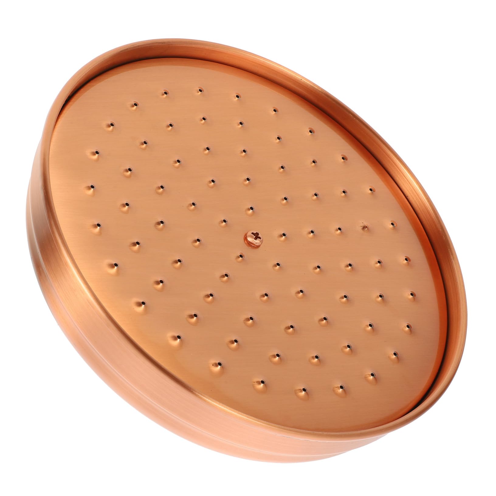 jojofuny Cabezal Rociador De Ducha De Cobre Duradero, Diseño Sencillo y Moderno, Boquilla Grande Redonda Para Baño Residencial