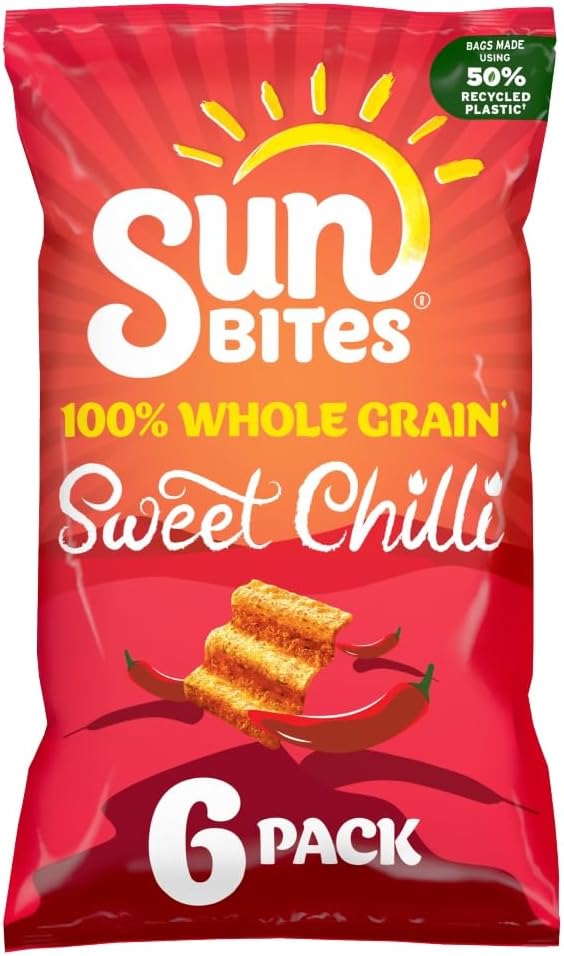 Sun Ripened Sweet Chilli Multipack Snacks Crisps 6x25g