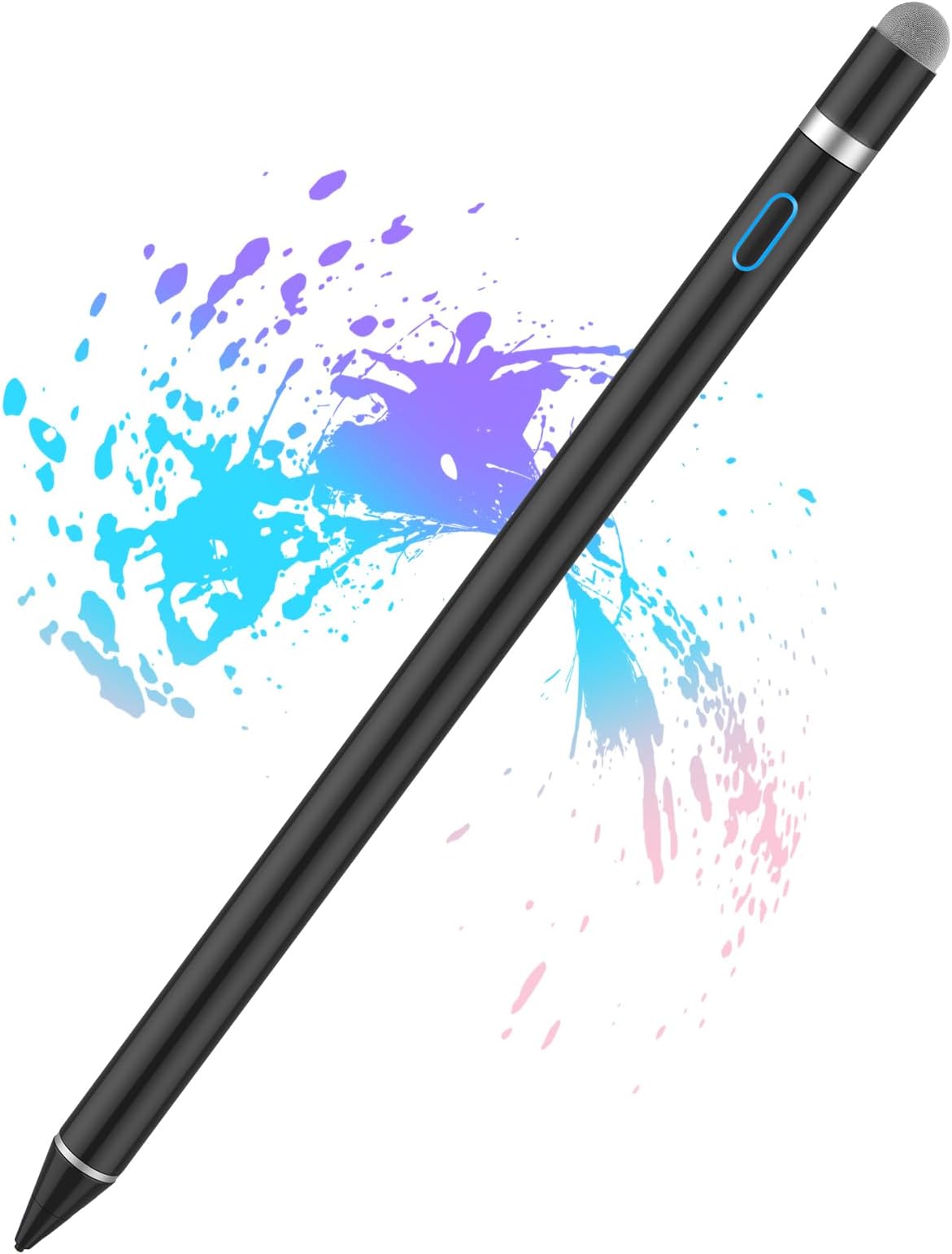 Stylus Digital Pen for Touch Screens, Active Pencil Fine Point Compatible with iPhone iPad and Other Tablets for Drawing and Handwriting (Black)