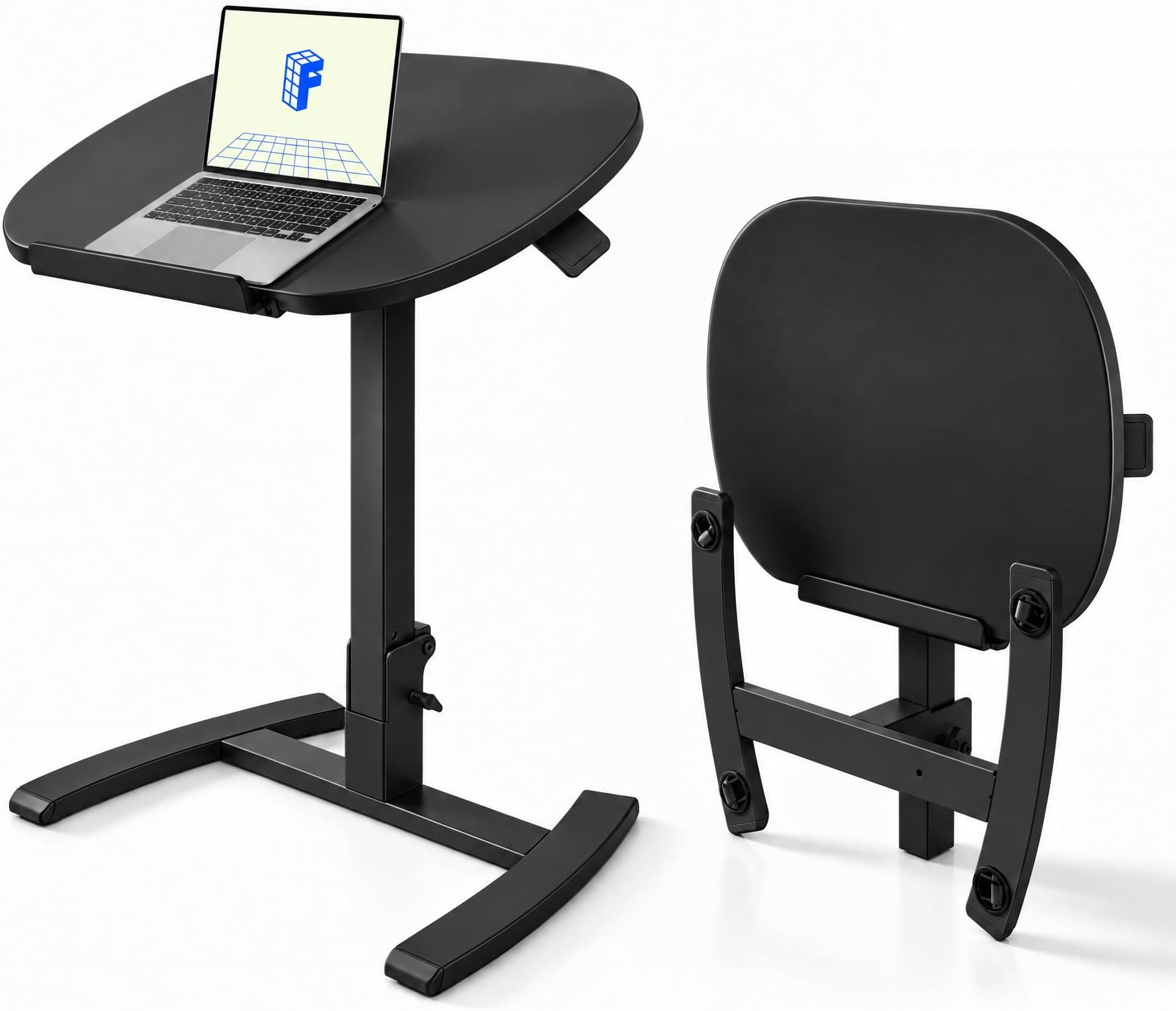 FLEXISPOT H7 FOLD 26" Mobile Gas Spring Lift Standing Desk,Double-Folding