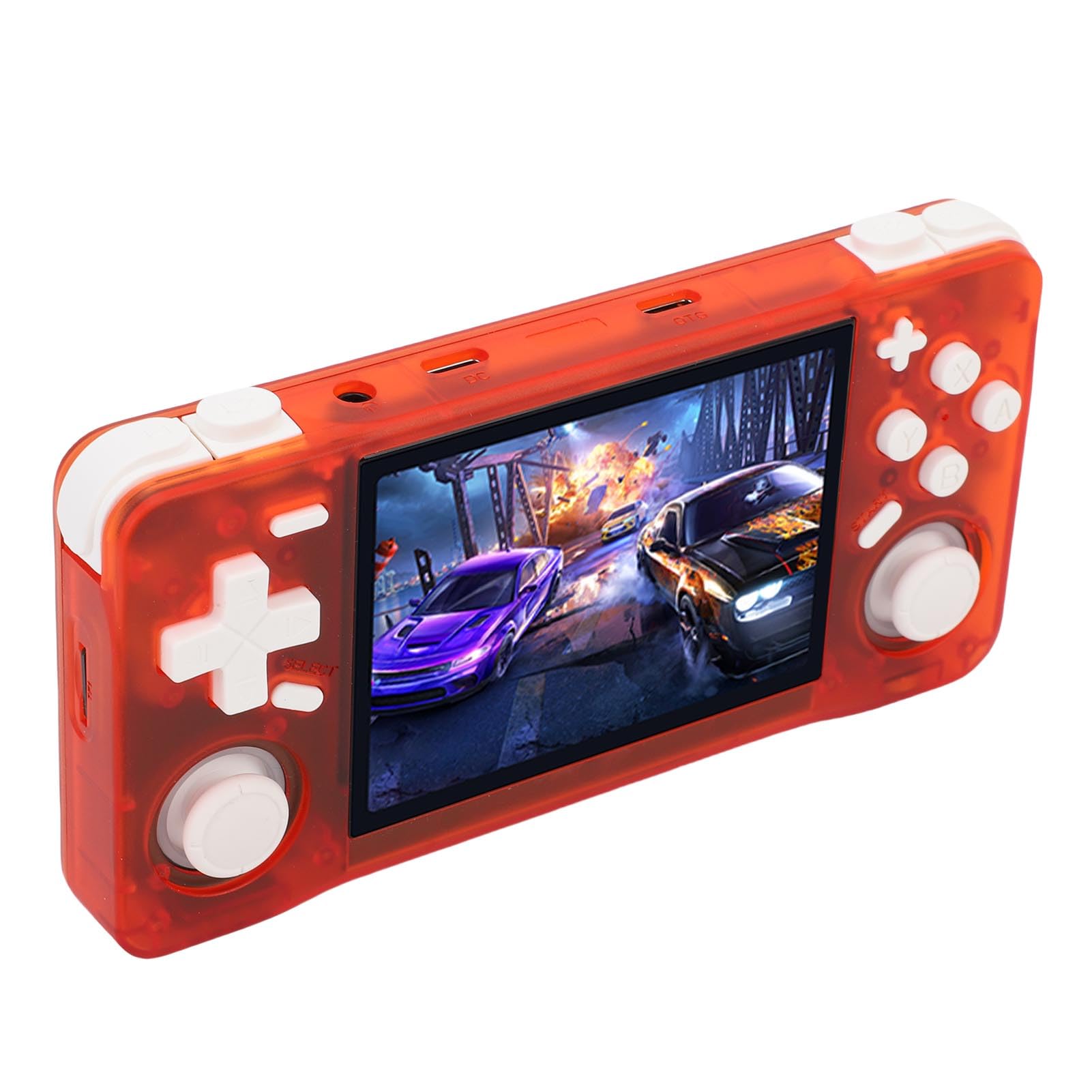 Ejoyous Consola de Juegos Portátil Retro, Consola de Juegos Portátil ABS con Pantalla HD de 3,5 Pulgadas 640x480, RK3326 64 bits A35, Batería de 4000 MAh, para Fanáticos de en Casa de Viajes (128GB)