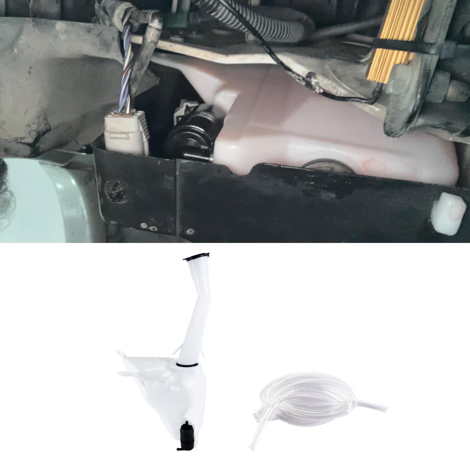 Windshield Washer Reservoir Compatible with 2001-2004 Toyota Tacoma TO1288128 TO1288183 TO1288184