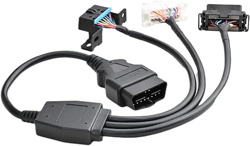 Miniatura 4 de 1.64 pies 19.7 in 1.64 pies OBD II OBD2 16 Pin macho divisor a 3 hembra Cable de extensión de diagnóstico del coche Adaptador de cable extensor