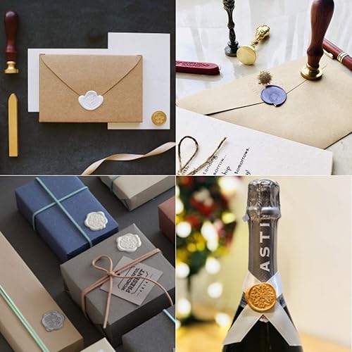 Miniatura 5 de Yoption - Sello de cera con mango de jade blanco personalizado, diseño de tu propio logotipo, sello de cera de invitación de boda, regalo ideal