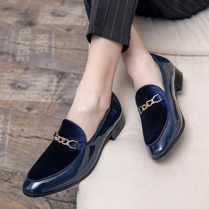 Men's Luxury Penny Suede Loafer Slip-On Velvet Party Dancing Shoes for Wedding Plus Size 38-484