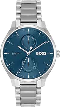 【総額約54,510円】BOSS MS-3、OYAIDE Force’77G BOSS Tyler Qtz Multifunction Blue Sunray Round Dial Men's Watch