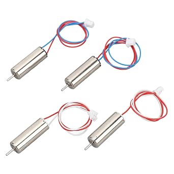 DC Coreless Motor, 4pcs 720 Brushed Coreless Motors 7x20mm Mini DC Motors for RC Drones and Quadcopters, Lightweight and Compact, Long Lasting
