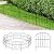 OUSHENG Small Decorative Garden Fence, 10ft (L) x 16.5in (H) Fencing, Rustproof Metal Wire Panel Border Animal Barrier for Dog, Flower Plant Edging for Yard Backyard Outdoor, Arched
