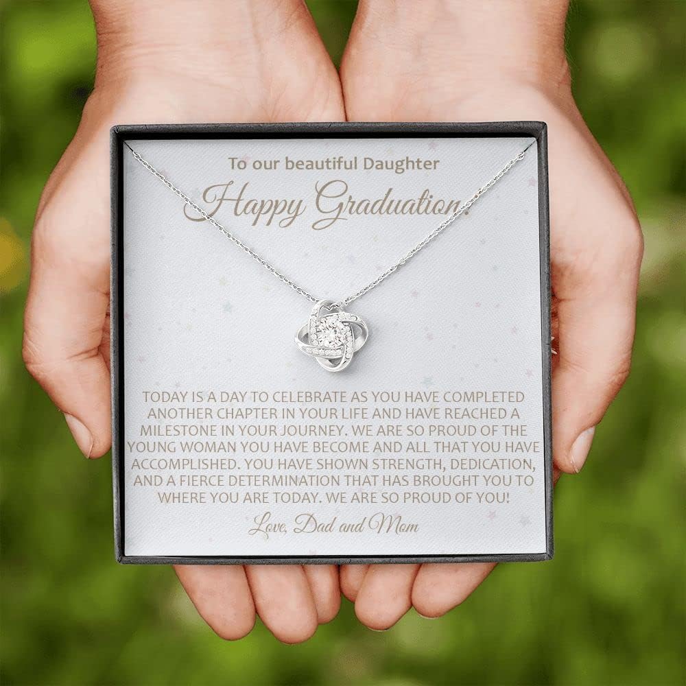 Graduation Gift for Her 2026, Congratulations Class Of 2026 Gift, Graduation Necklace For Her, Grad Jewelry Graduate, Gifts To Daughter, Granddaughter, Niece with Message Card and Box