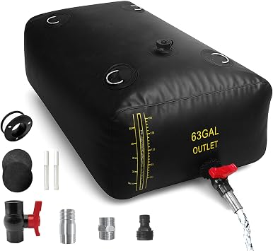 240L/63 Gal Water Bladder Tank with Water Level Indicator