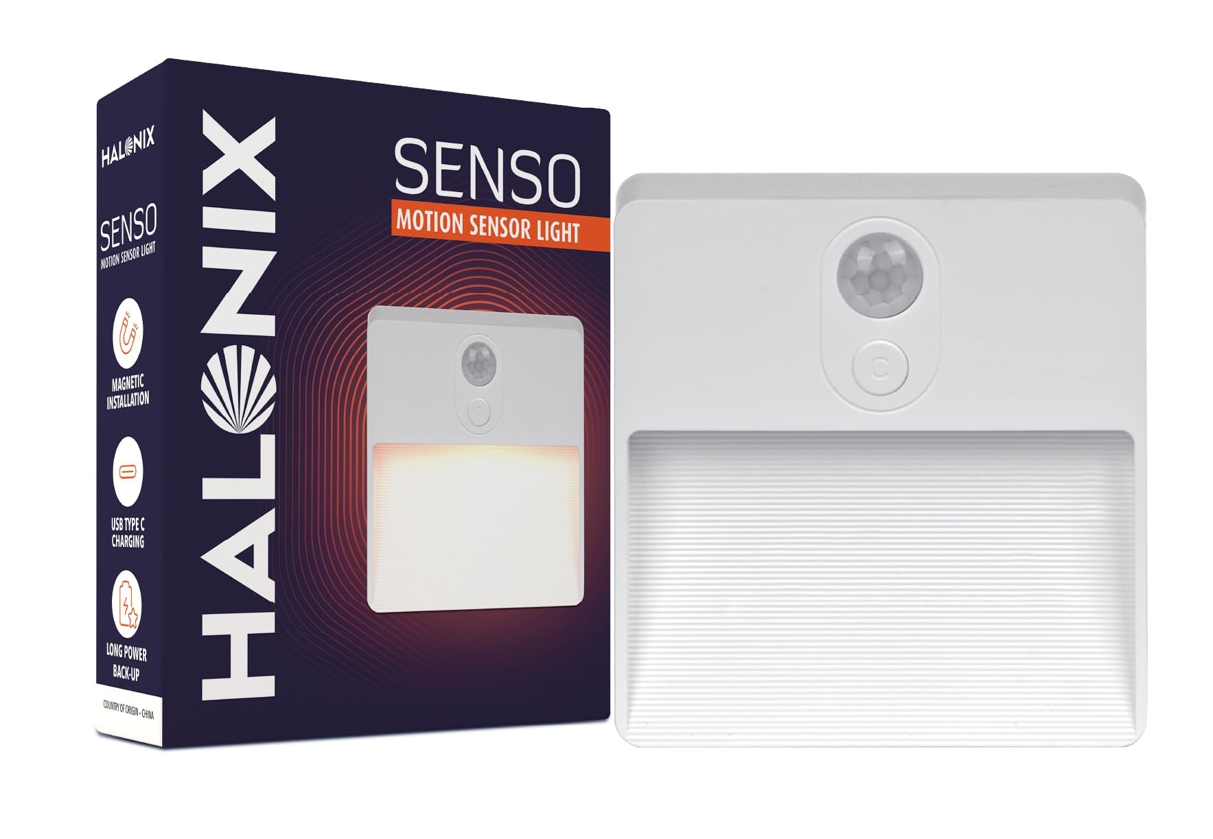Halonix Senso Multicolor Motion Sensor Light | Led Rechargeable Night Lamp with Motion Sensor | Type-C Charging | Magnetic & Wireless Installation | Pack of 1-image-23
