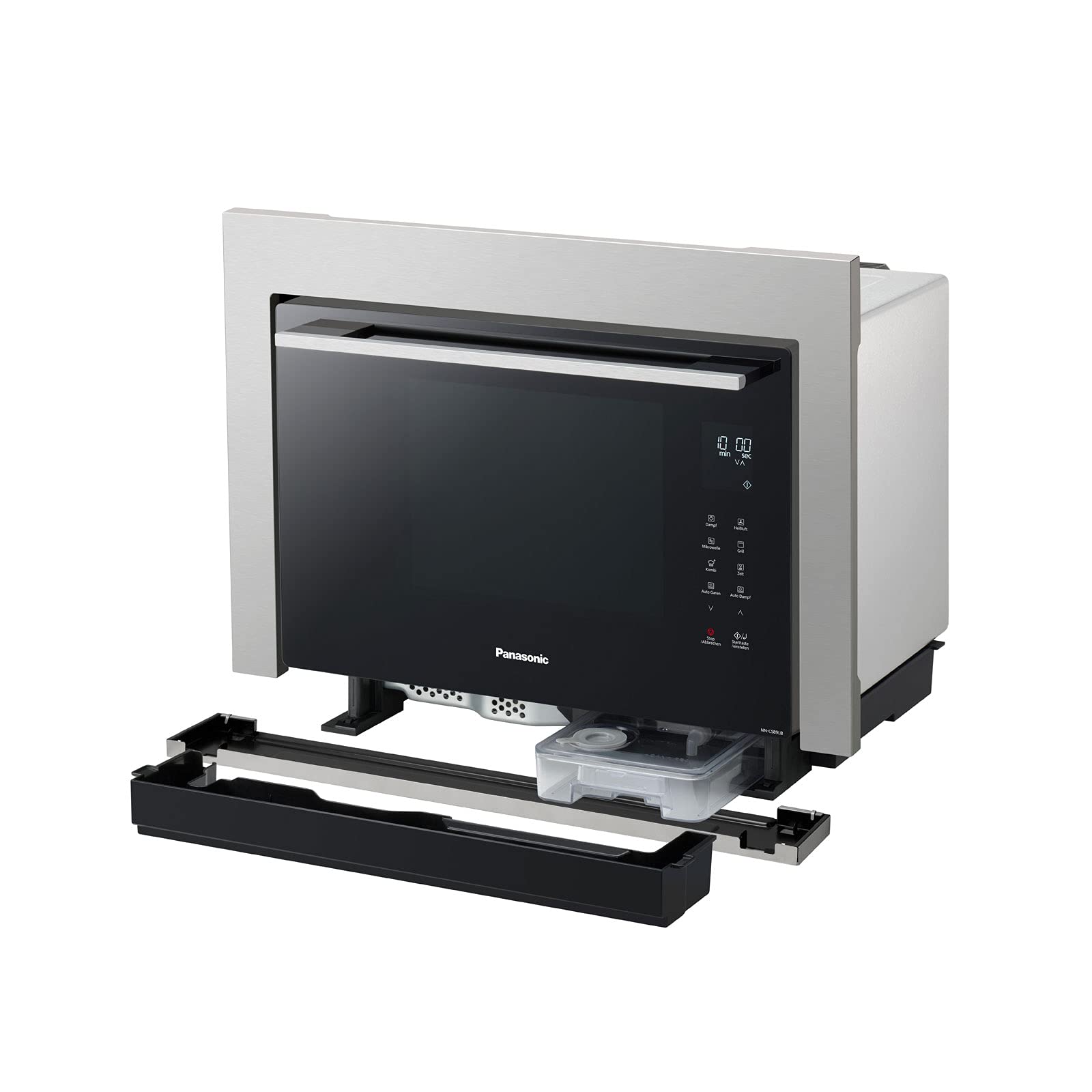 Panasonic Mikrowellen-Einbaurahmen NN-TK81LCSCP für die Kombi Mikrowelle-Dampfbackofen NN-CS89LBGPG, Edelstahl