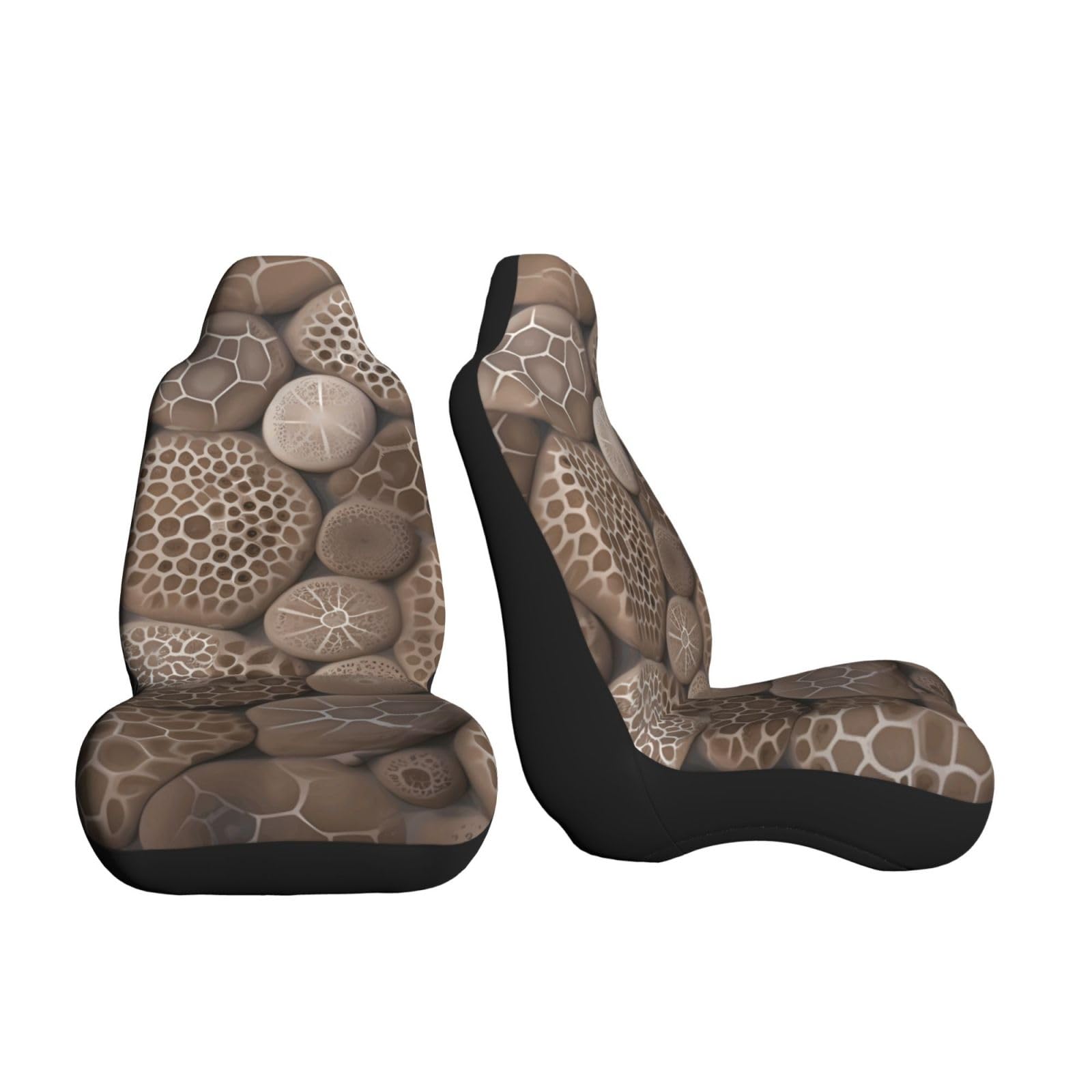 Petoskey Stone pokrowce na siedzenia samochodowe, uniwersalne pokrowce na siedzenia samochodowe, mata z elastycznym paskiem, akcesoria samochodowe, zestaw 2 szt