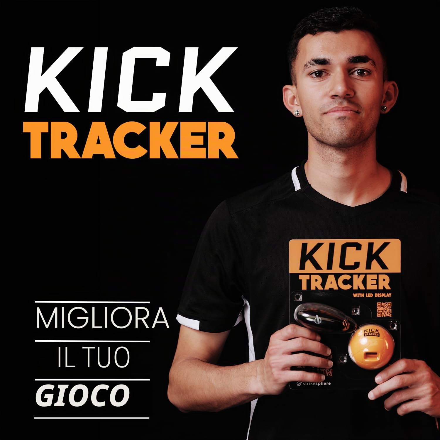 Smart Ball 1002 Kick Tracker Keepie Uppie Counter, Arancione, Piccolo
